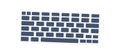 Wireless keyboard flat icon Office equipment. Vector illustration Royalty Free Stock Photo
