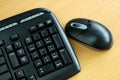 Wireless keyboard and mouse Royalty Free Stock Photo