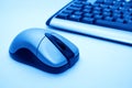 Wireless Mouse and Keyboard Royalty Free Stock Photo