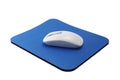 Wireless Mouse on Pad Royalty Free Stock Photo