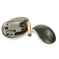 Wireless mouse in parse and battery Royalty Free Stock Photo