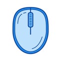 Wireless mouse line icon. Royalty Free Stock Photo