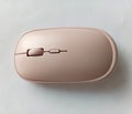 Wireless mouse on a white table Royalty Free Stock Photo