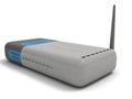 Wireless network router Royalty Free Stock Photo