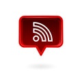 Wireless network social media symbol