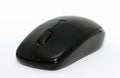 Wireless optical mouse - black Royalty Free Stock Photo