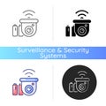 Wireless outdoor security camera icon