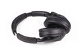 Wireless over ear headphones on white background Royalty Free Stock Photo