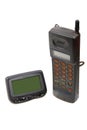 Wireless pager and cell-phone . Royalty Free Stock Photo