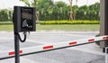 Wireless parking management system machine and automatic gate barrier, village entrance access security system