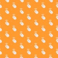 Wireless PC mouse seamless pattern isolated on color background Royalty Free Stock Photo