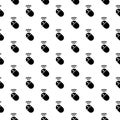 Wireless PC mouse seamless pattern isolated on white background Royalty Free Stock Photo