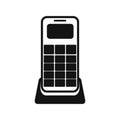 Wireless phone black simple icon