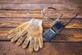 Wireless radio communication,cotton gloves