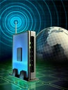 Wireless router Royalty Free Stock Photo