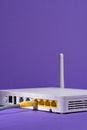 Wireless router close-up Royalty Free Stock Photo