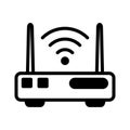Wireless router icon vector design template basic RGB