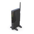 Wireless router isolated 3d model Royalty Free Stock Photo