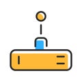 Wireless router line icon. Modem with wifi. Vector illustration icon Royalty Free Stock Photo