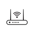 Wireless router repeater icon vector for graphic design, logo, web site, social media, mobile app, ui illustration