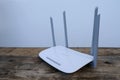 Wireless Router TP-LINK Archer with four non-removable external antennas for better search and signal transmission, modern 4-Port-