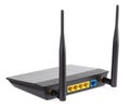 Wireless router on white with clipping path Royalty Free Stock Photo