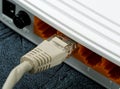 Wireless Routers and Cable Royalty Free Stock Photo