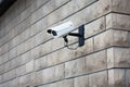 wireless security camera on a wall