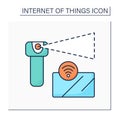 Wireless sensor color icon