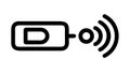 Wireless signal connection technology icon , vector design Generative AI Royalty Free Stock Photo