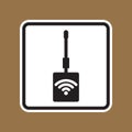 Wireless Signal Icon Design for Technology and Connectivity Themes Royalty Free Stock Photo