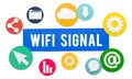 Wireless Signal Reception Mobility Graphic Concept