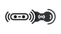 Wireless Signal Sensor Tech Icon, vector design Generative AI Royalty Free Stock Photo