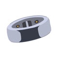 wireless smart ring cartoon vector illustration Royalty Free Stock Photo