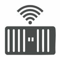 Wireless Smart Speaker Technology Icon Royalty Free Stock Photo
