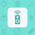 Wireless speaker vector icon sign symbol Royalty Free Stock Photo