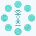 Wireless speaker vector icon sign symbol Royalty Free Stock Photo