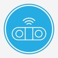 Wireless speaker vector icon sign symbol Royalty Free Stock Photo