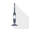 Wireless vacuum cleaner flat design vector icon