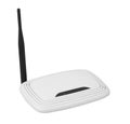 Wireless Wi-fi Router with antenna Royalty Free Stock Photo