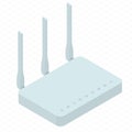 Wireless wi-fi router Royalty Free Stock Photo
