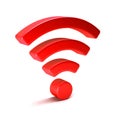 Wireless wifi 3D render illustration isolated