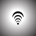 Wireless and wifi icon or sign for remote internet access Royalty Free Stock Photo