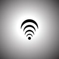 Wireless and wifi icon or sign for remote internet access Royalty Free Stock Photo