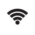 Wireless and wifi icon or wi-fi icon sign for remote internet access, Podcast vector symbol, vector illustration Royalty Free Stock Photo