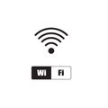 Wireless and wifi icon or wi-fi icon sign for remote internet access, Podcast vector symbol, vector illustration