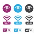 Wireless and wifi icons. Wireless Network Symbol wifi icon. Wire