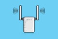 Wireless Wifi Router Device vector illustration.