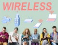 Wireless Wifi Router Digital Connection Concept Royalty Free Stock Photo