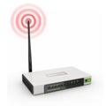 Wireless wifi Router on white background